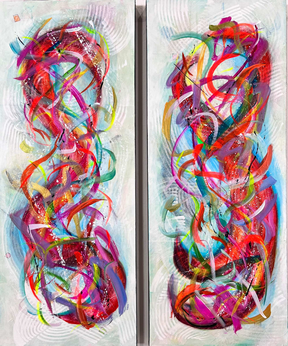 Ribbons of Truth by Connie Sloma  Image: These are sold together as diptych. 