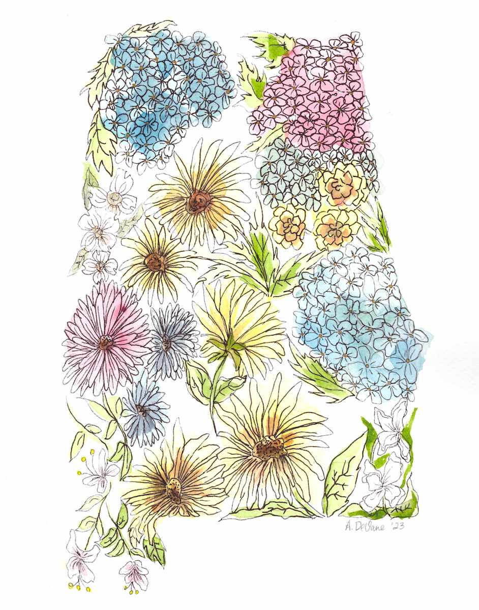 Foral State: Alabama by Amy DeVane, Image 1.