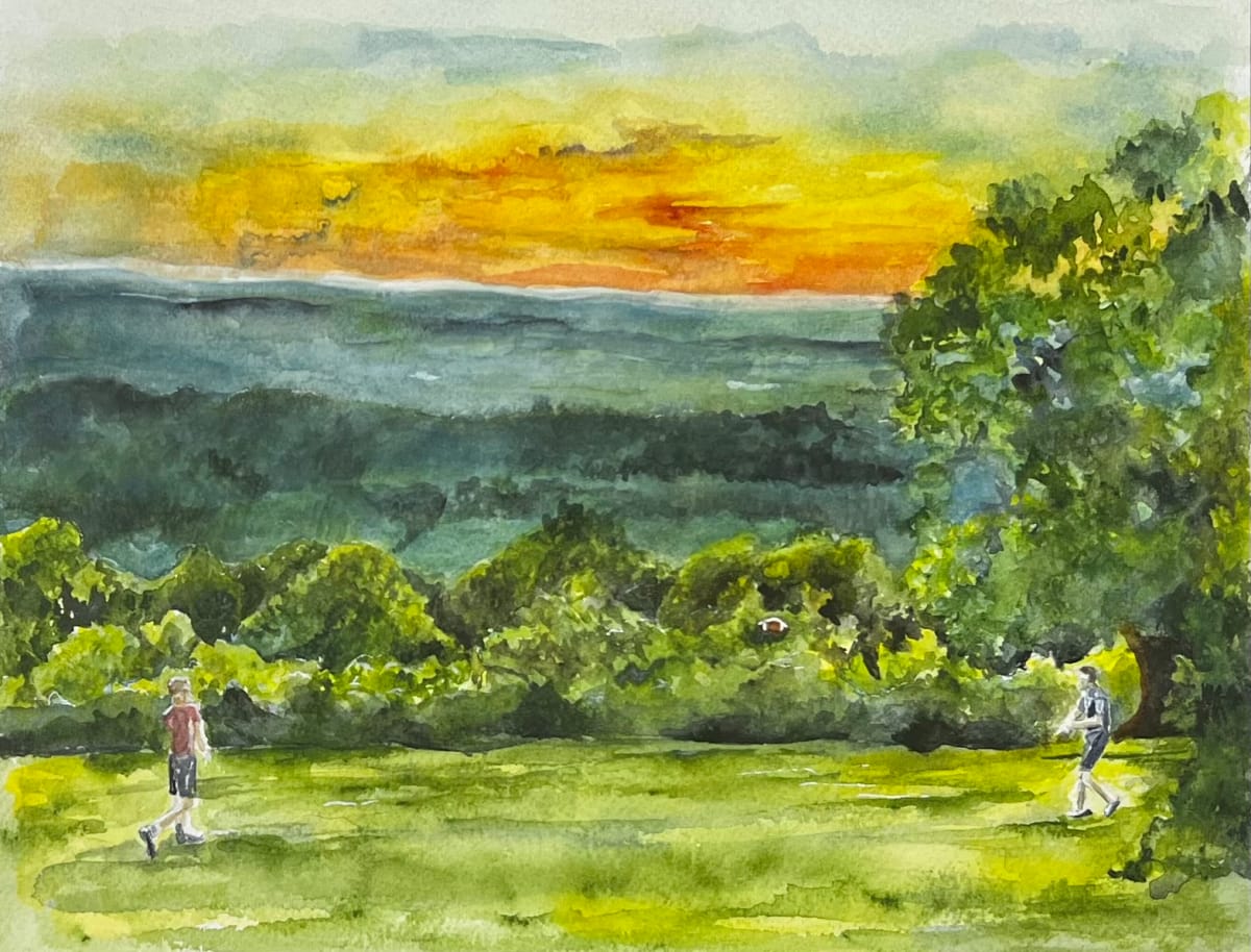 Evening Football with Dad by Amy DeVane 