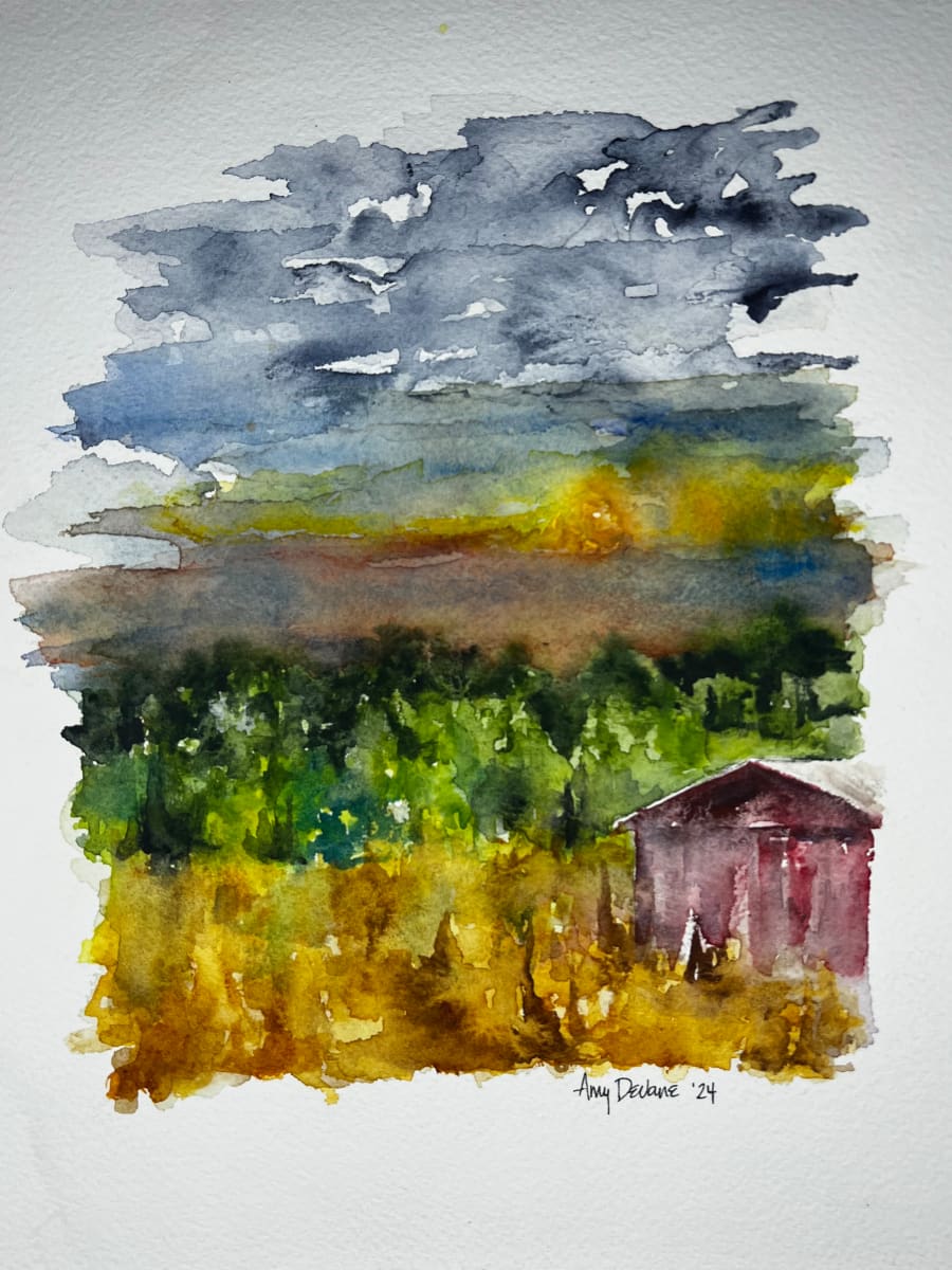 Sunset on the Farm by Amy DeVane 