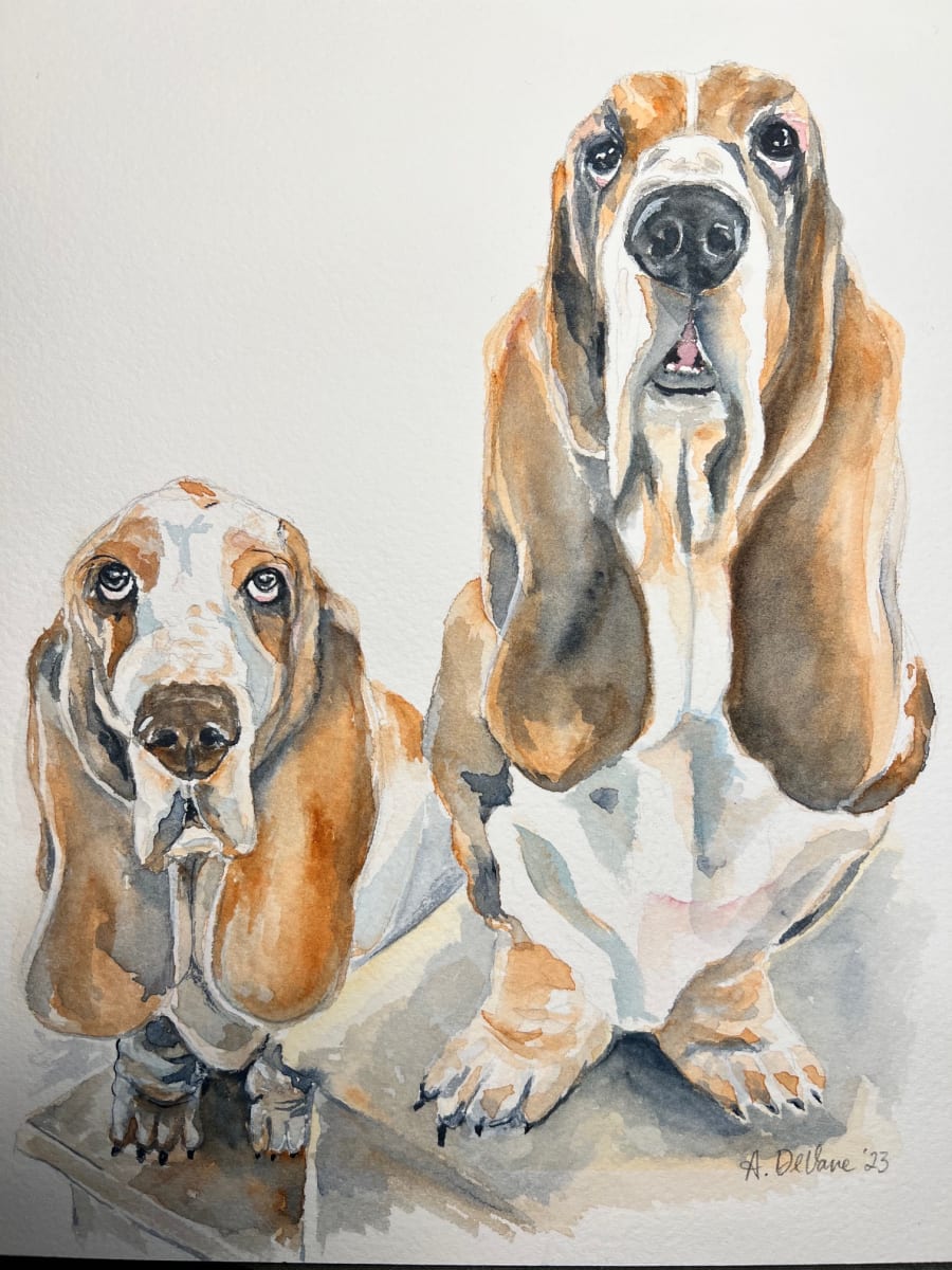 Smith Bassett Hounds by Amy DeVane 