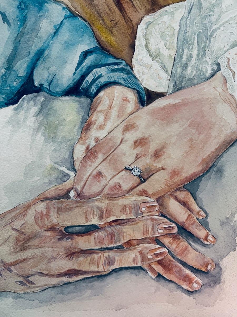 Grandmother & Granddaughter Wedding Hands by Amy DeVane 