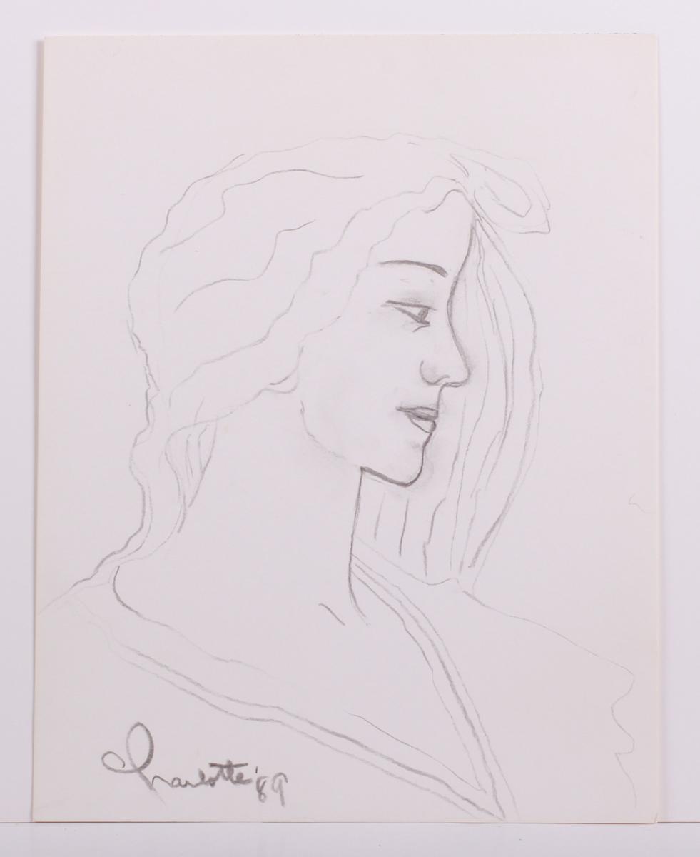 Title Unknown Self Portrait by Charlotte Gilbertson 