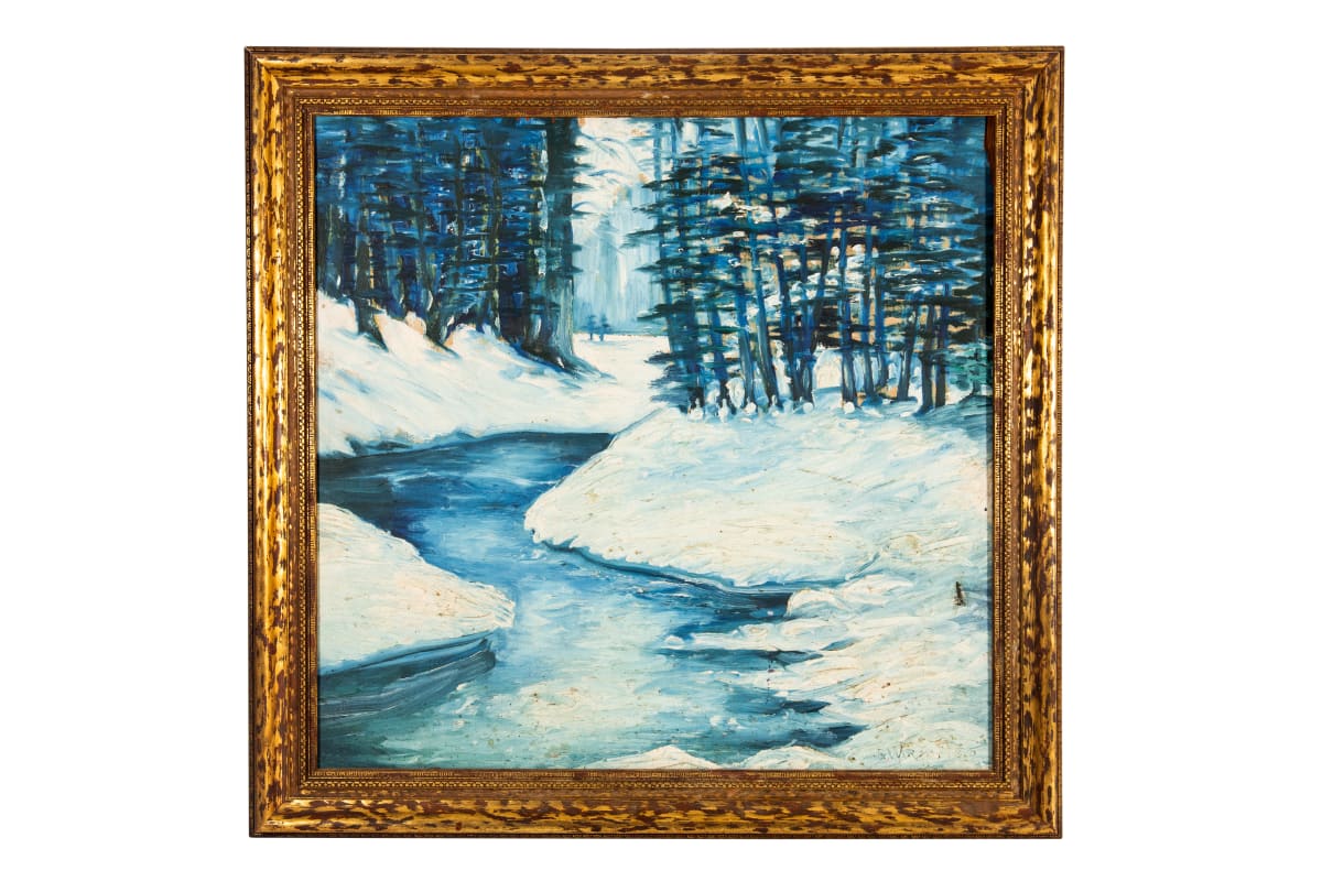 Unknown (Stream with Snow-Covered Banks) by Edward Willis Redfield 