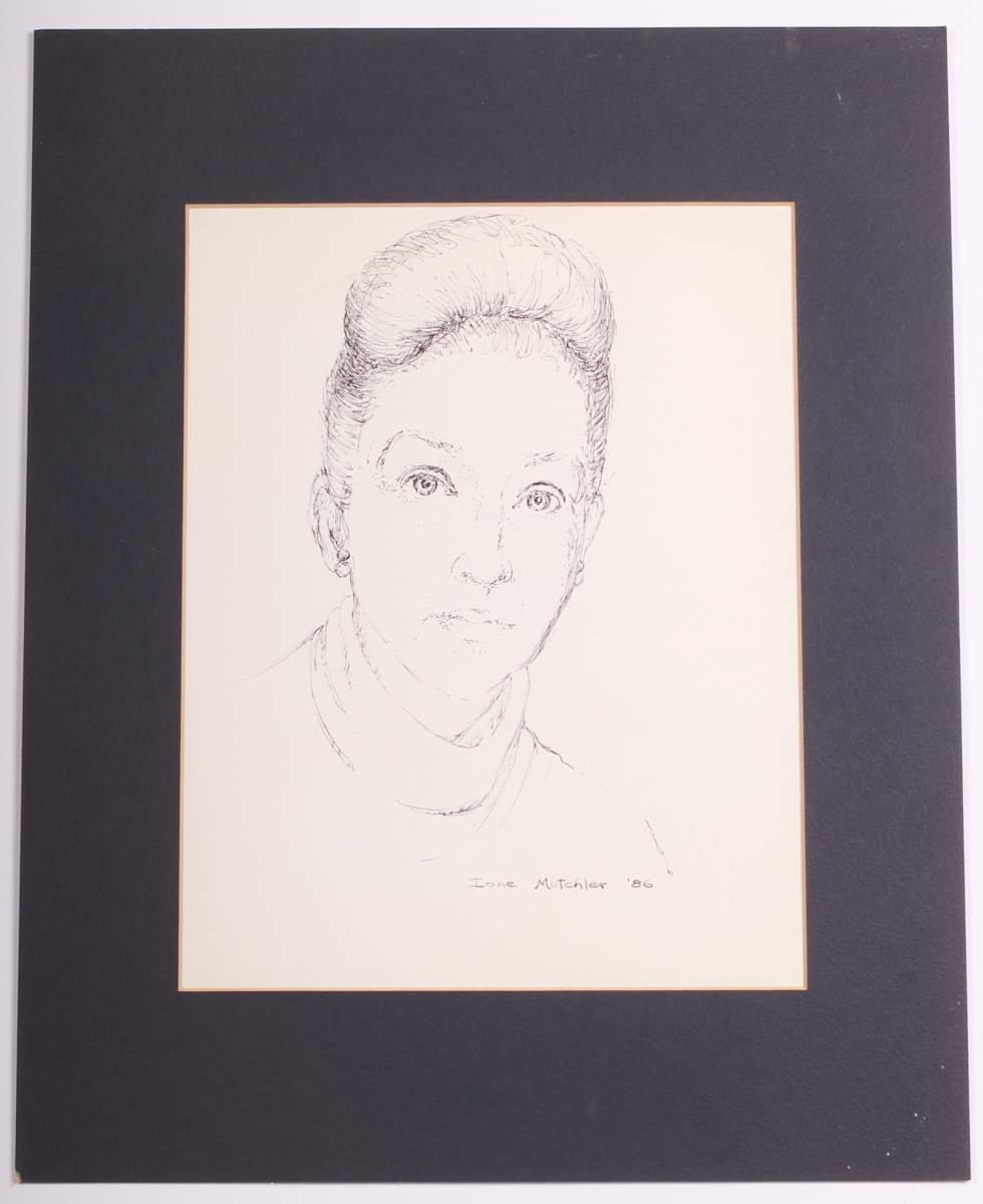 Title Unknown Self Portrait by Ione Mutchler 