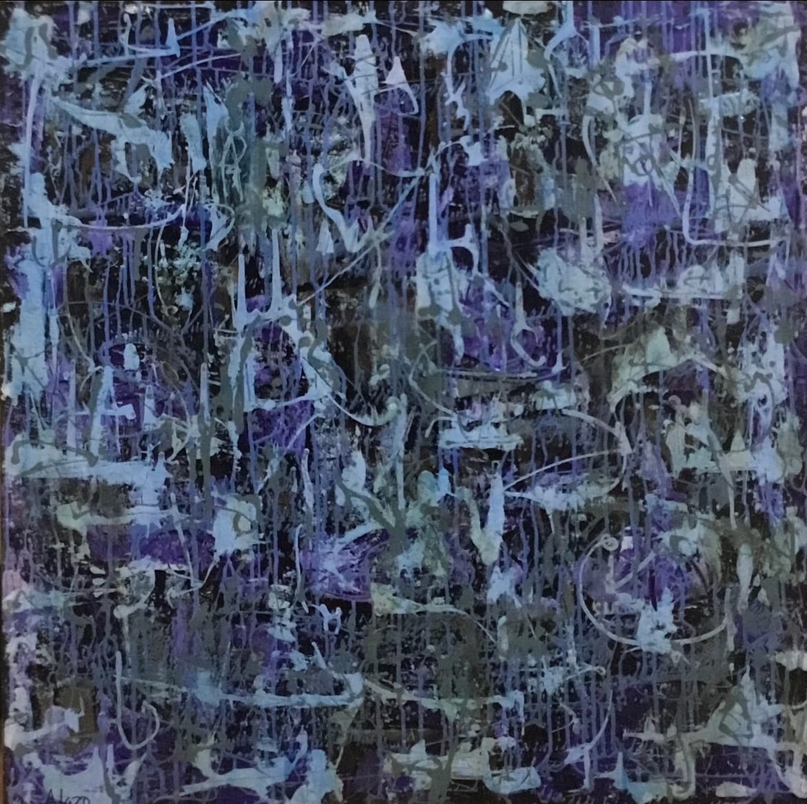 Violet Landscape by Alejandro A Lazo Montane 