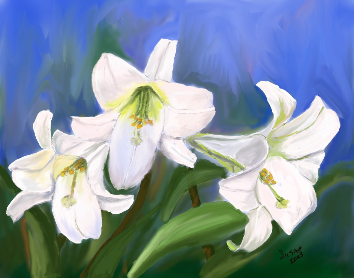 White Lilies by Susan Reich  Image: White Lilies 