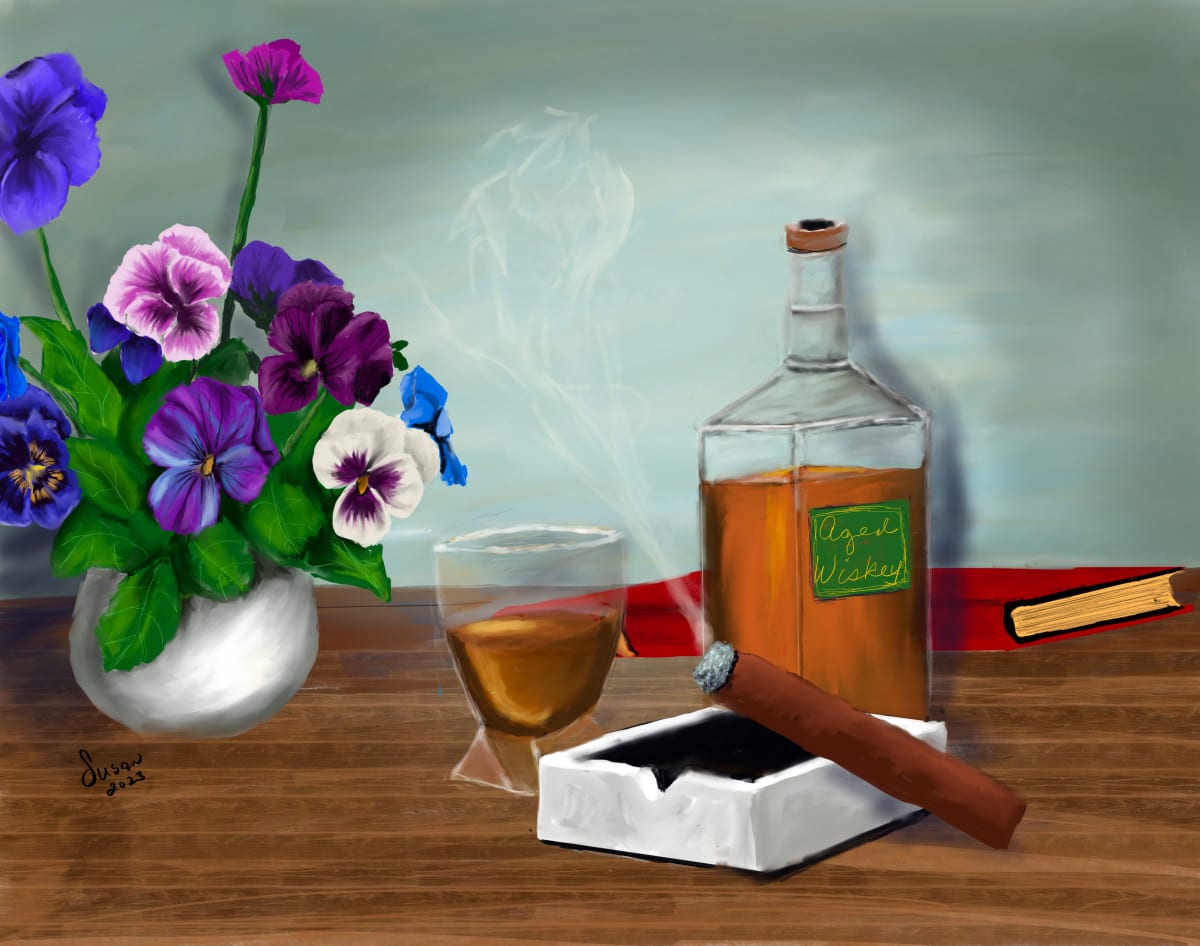 Cigar and Whiskey by Susan Reich  Image: Cigar and Whiskey