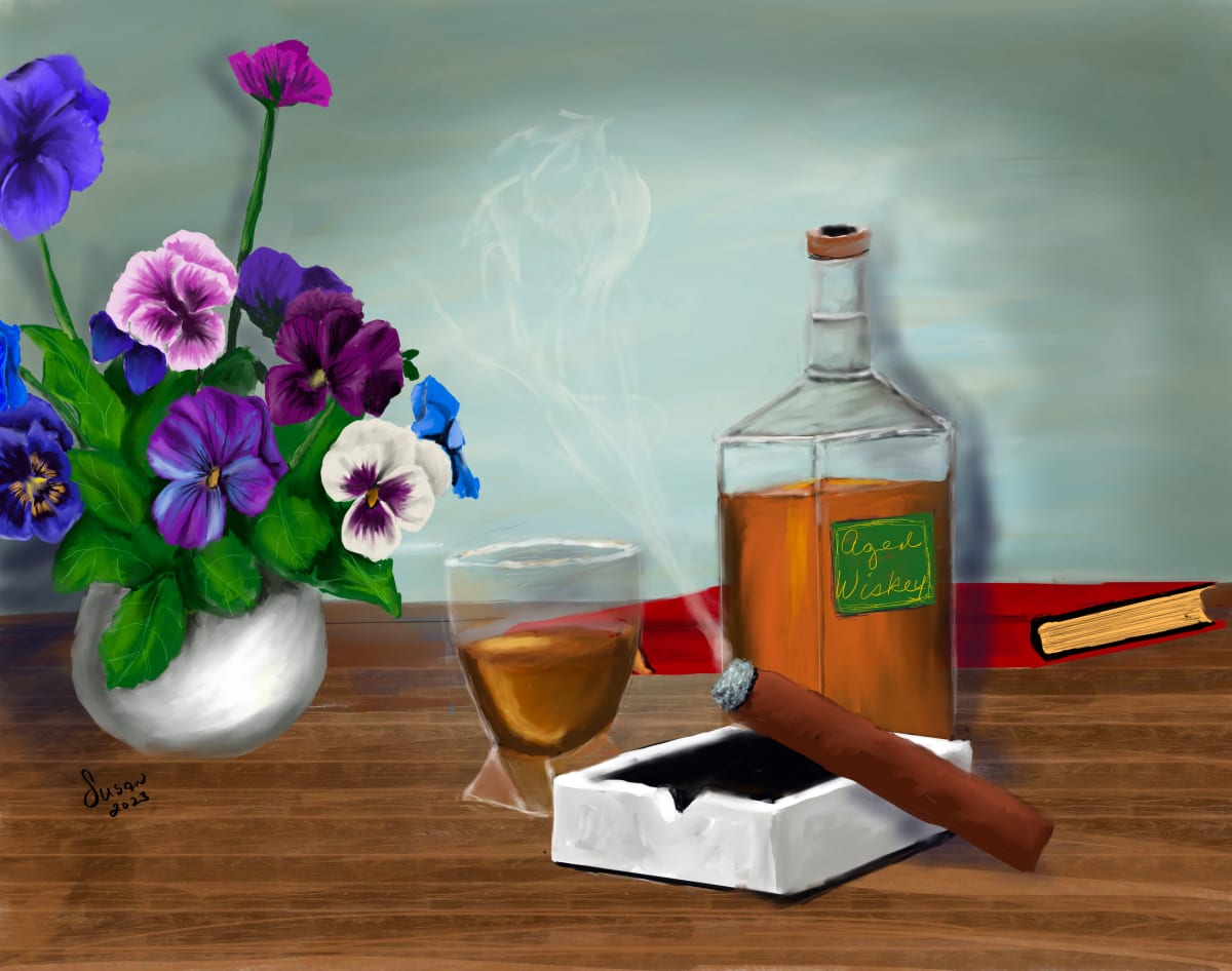 Cigar and Whiskey by Susan Reich, Image 10.