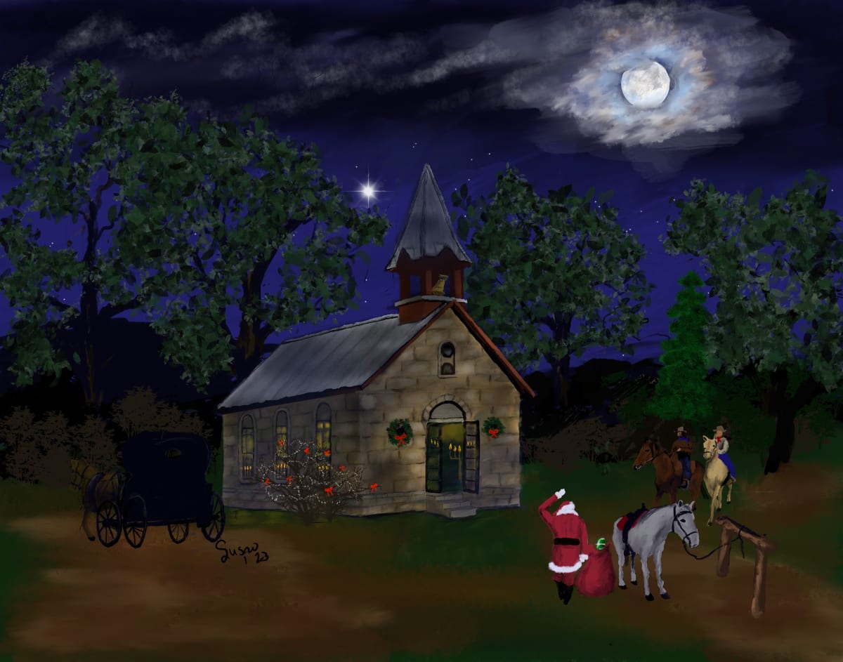 Christmas ai Polly’s Chapel by Paintings by Susan 