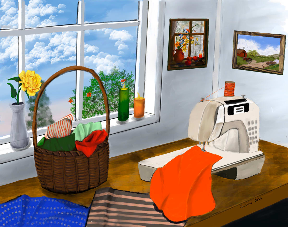 Sewing Room by Paintings by Susan  Image: Sewing Room