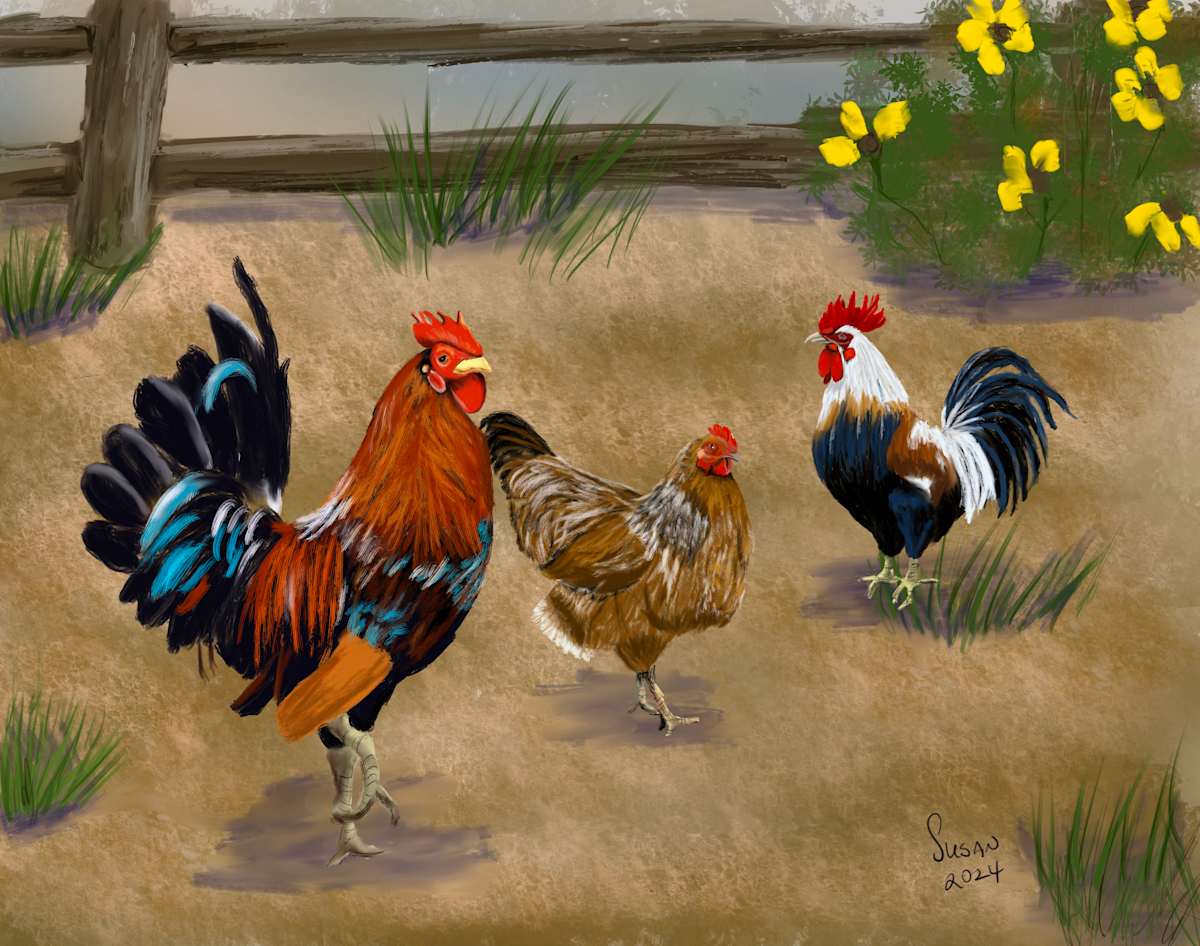 Let’s Meet at the Fence by Susan Reich, Image 1.