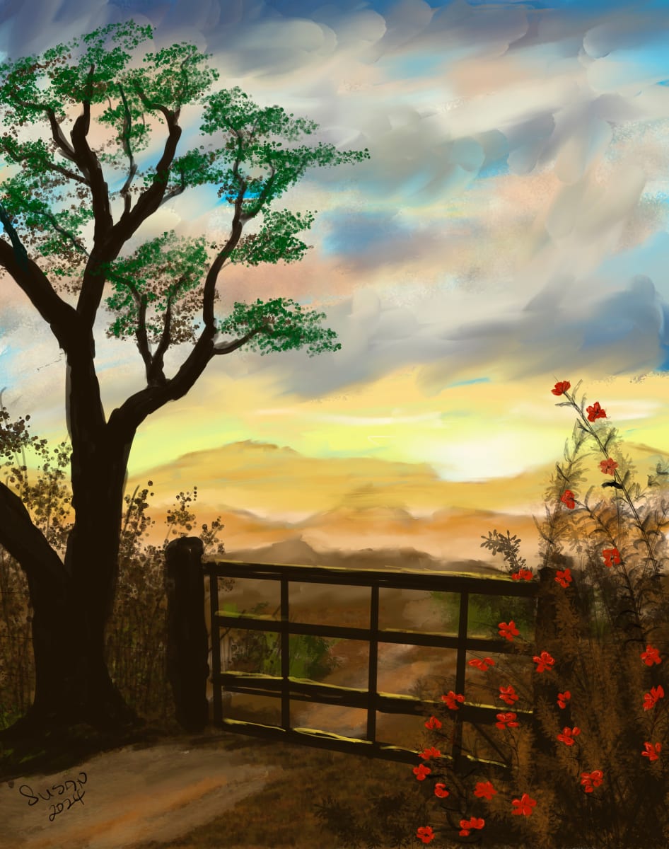 Setting Sun #2 by Susan Reich 