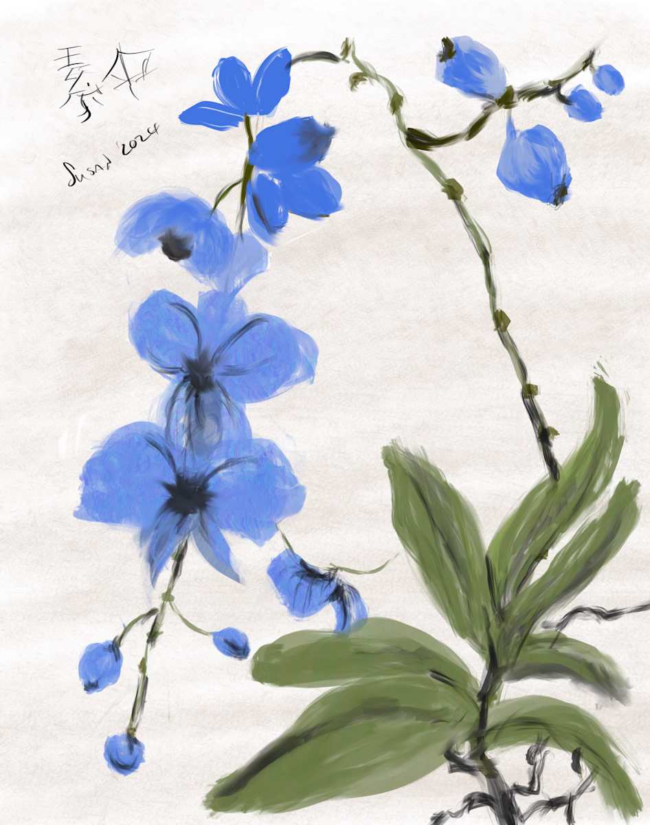 Chinese Orchids by Susan Reich, Image 7.