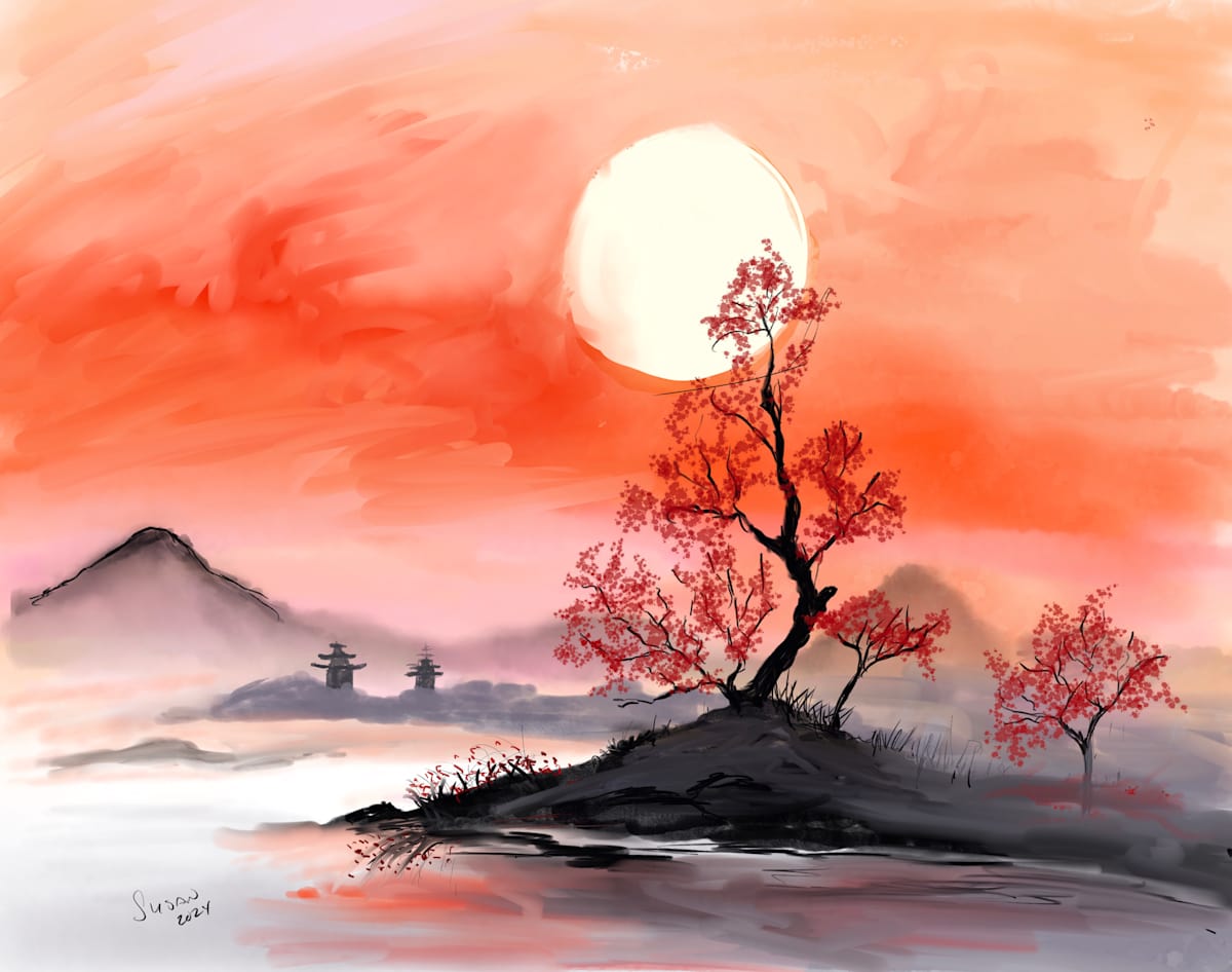 Sunset Moon by Susan Reich, Image 2.