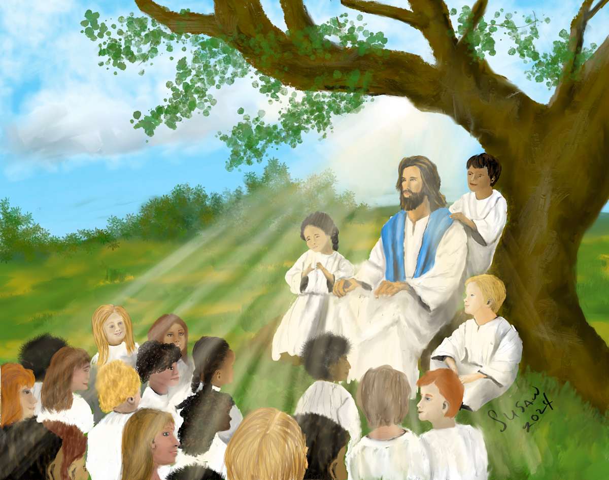 Bathed in His Light by Susan Reich  Image: Bathed in His Light