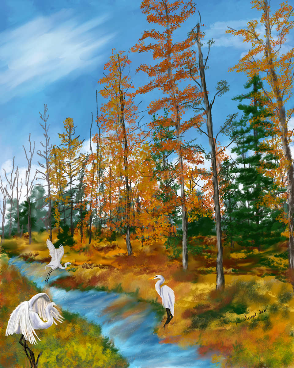 Heron Marsh 3 by Susan Reich 