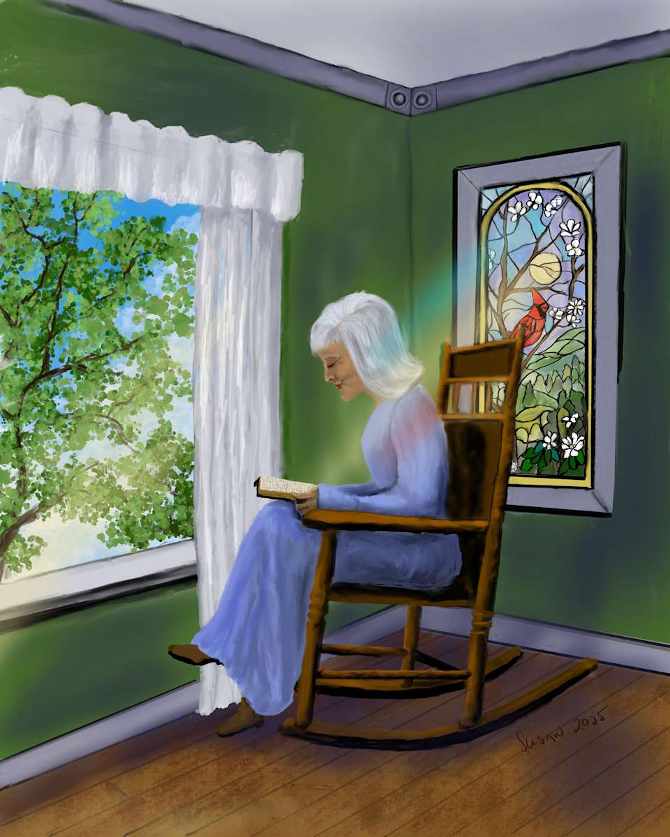 Reading and Rocking by Susan Reich, Image 1.