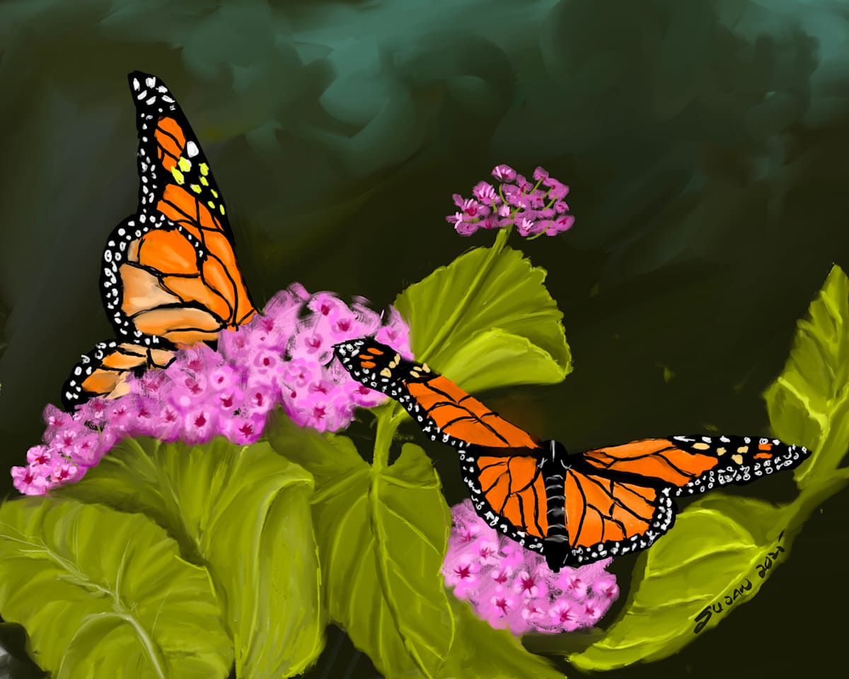 Orange Butterflies by Susan Reich  Image: Orange Butterflies
