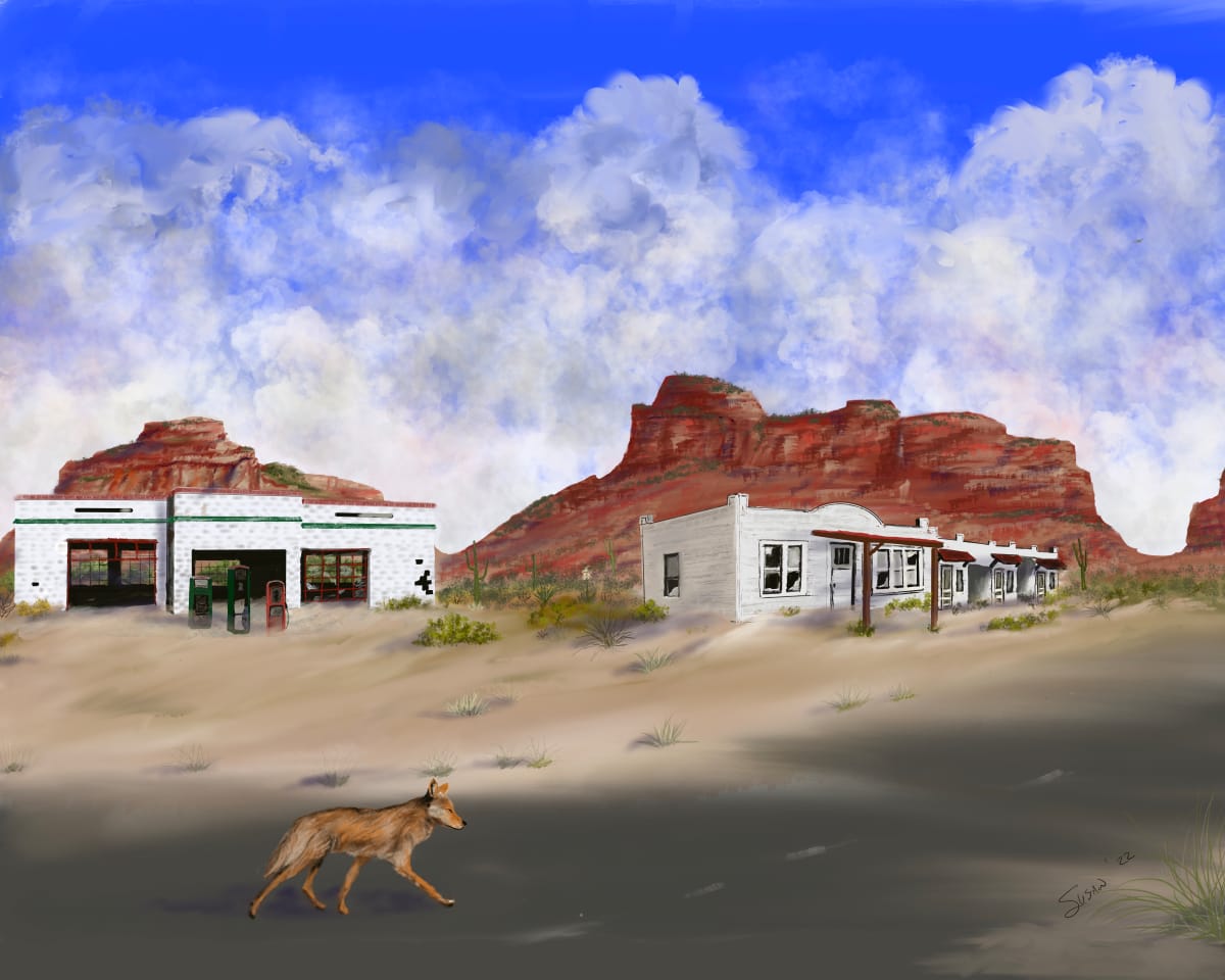 Old Route 66 by Paintings by Susan 