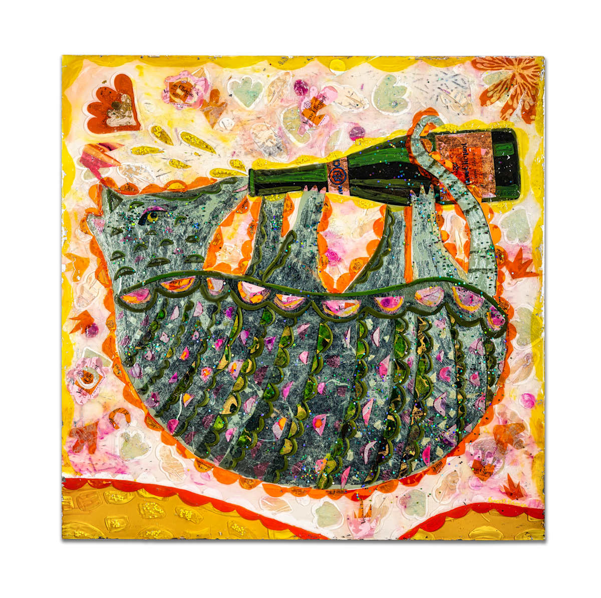 Veuvadillo by Brook Rosser  Image: Veuvadillo
30" x 30"
Mixed Media on Plexiglas