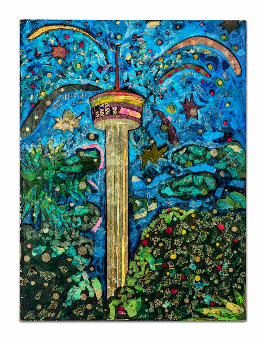 Celebrate SA! by Brook Rosser  Image: Tower of the Americas
30" x 40"
Mixed media Plexiglas