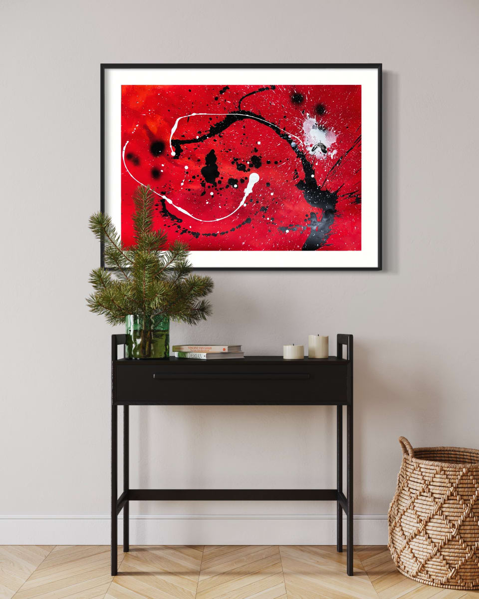 Transformative power (red(black and white) by Ulrike Haupt 