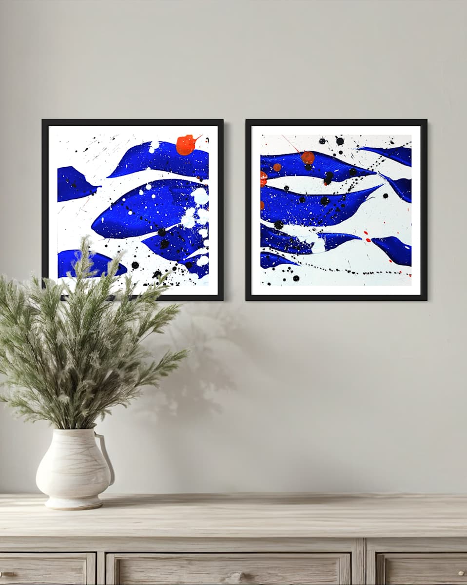 Blue Resonance (Dipthyque) by Ulrike Haupt, Image 1.