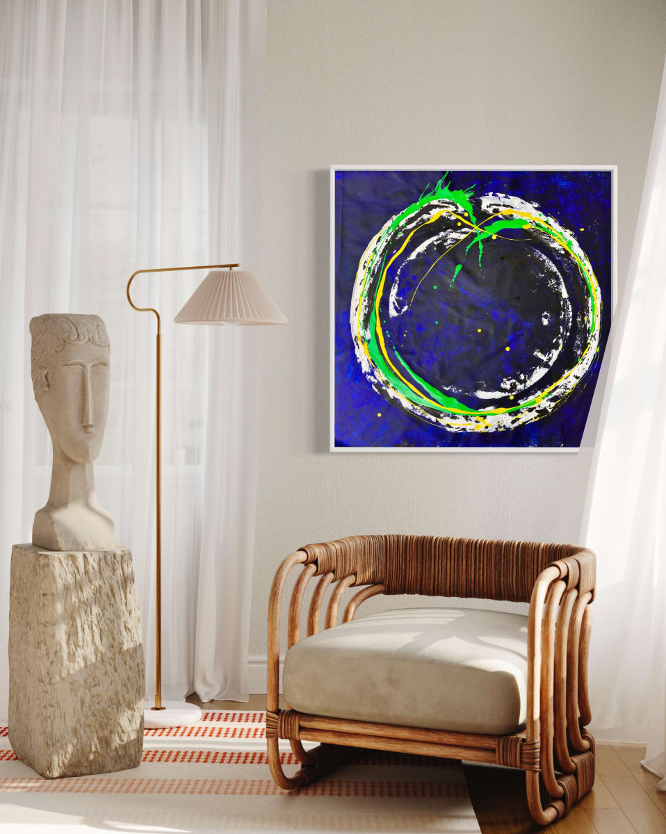 Life is a circle (blue) by Ulrike Haupt, Image 3.