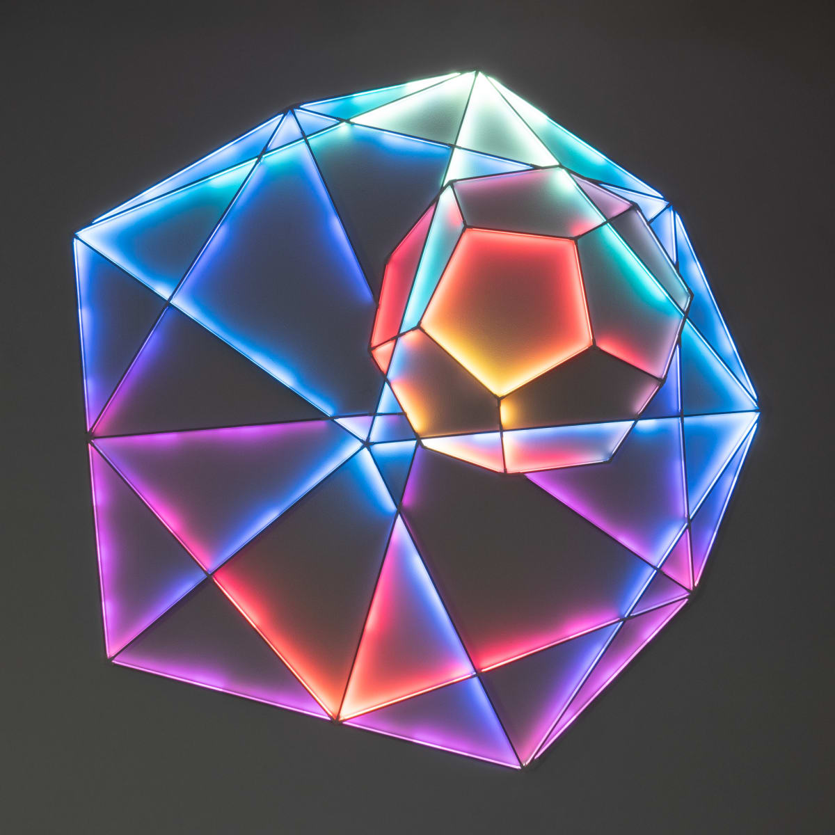 Dodecahedron inside Isocohedron by James Clar 