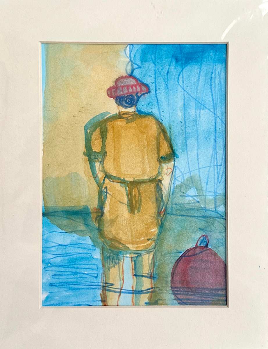 Study for larger painting by Chrissie Richards 