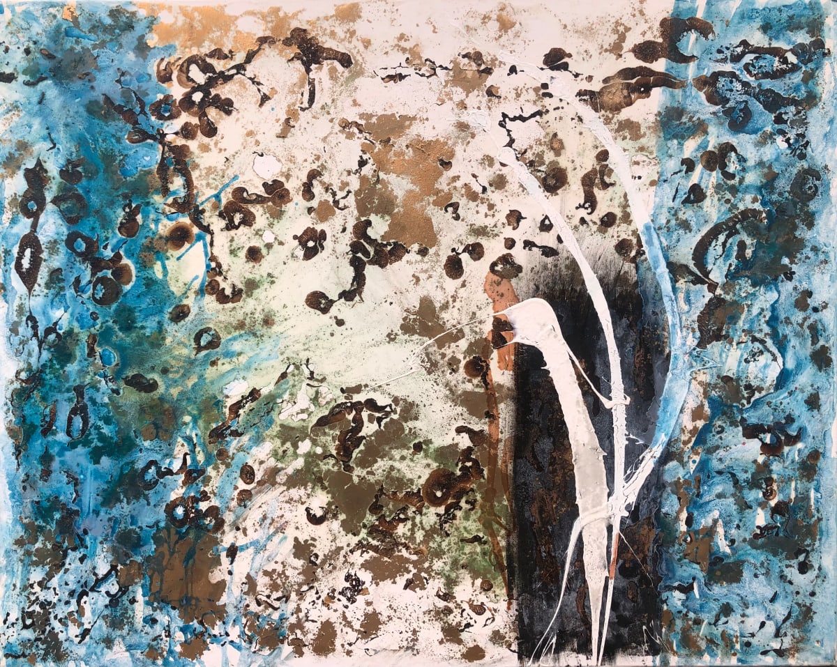 Waves Kissing the Beach by Margret Trimborn 