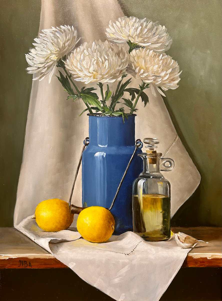 Oil and Lemons by Julie Y Baker Albright, Image 1.