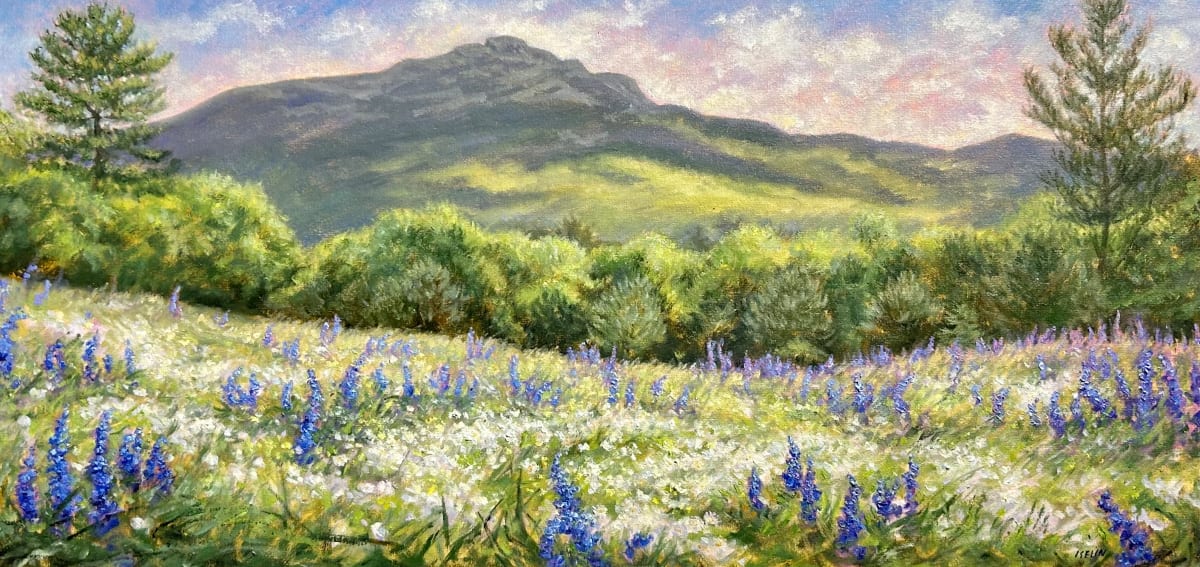 Monadnock with Lupine by Mary Iselin 
