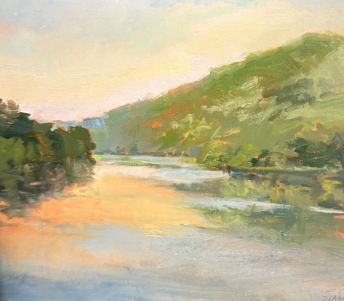 Connecticut River at Sunset by Debbie Lazar 