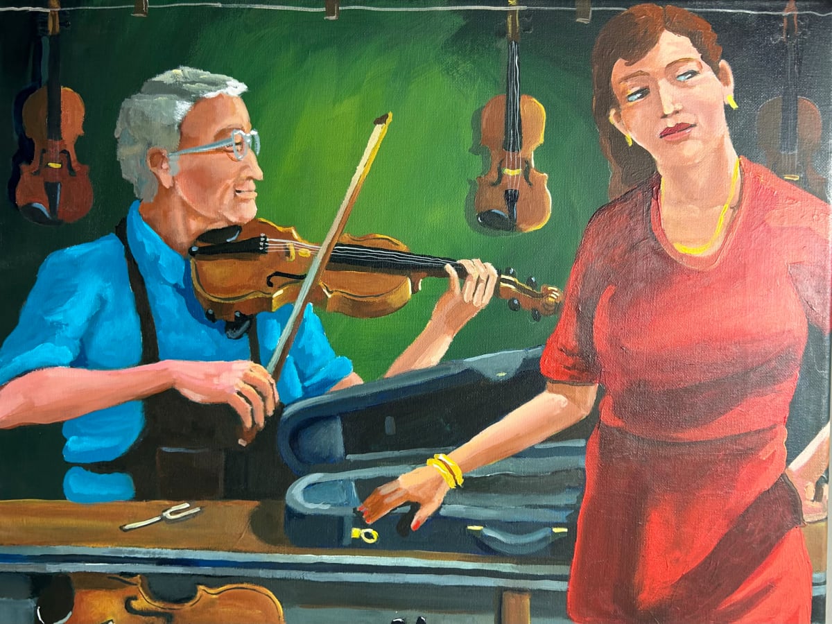 Violin Shop by Robert W. Brunelle Jr. 