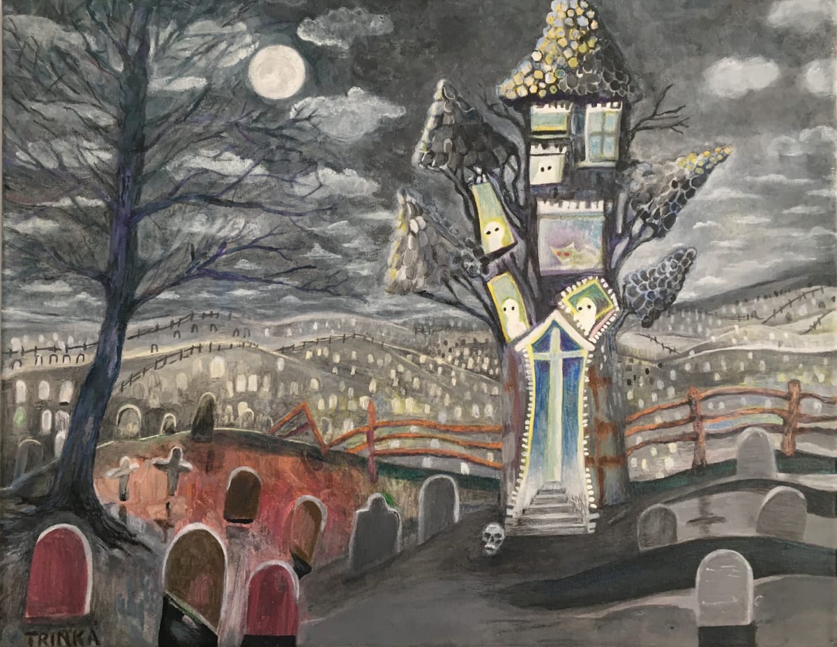 Halloween Graveyard by Randi Trinka 