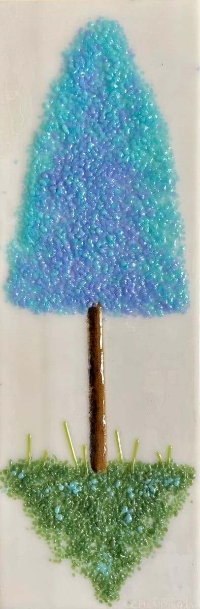 Single Tree Series - Blue by Cindy Cherrington 