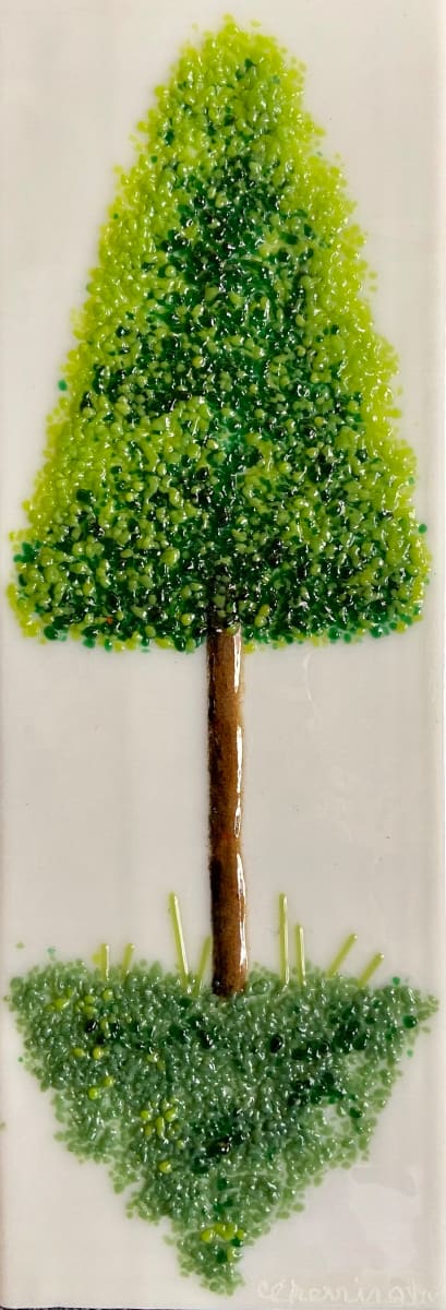 Single Tree Series - Green by Cindy Cherrington 
