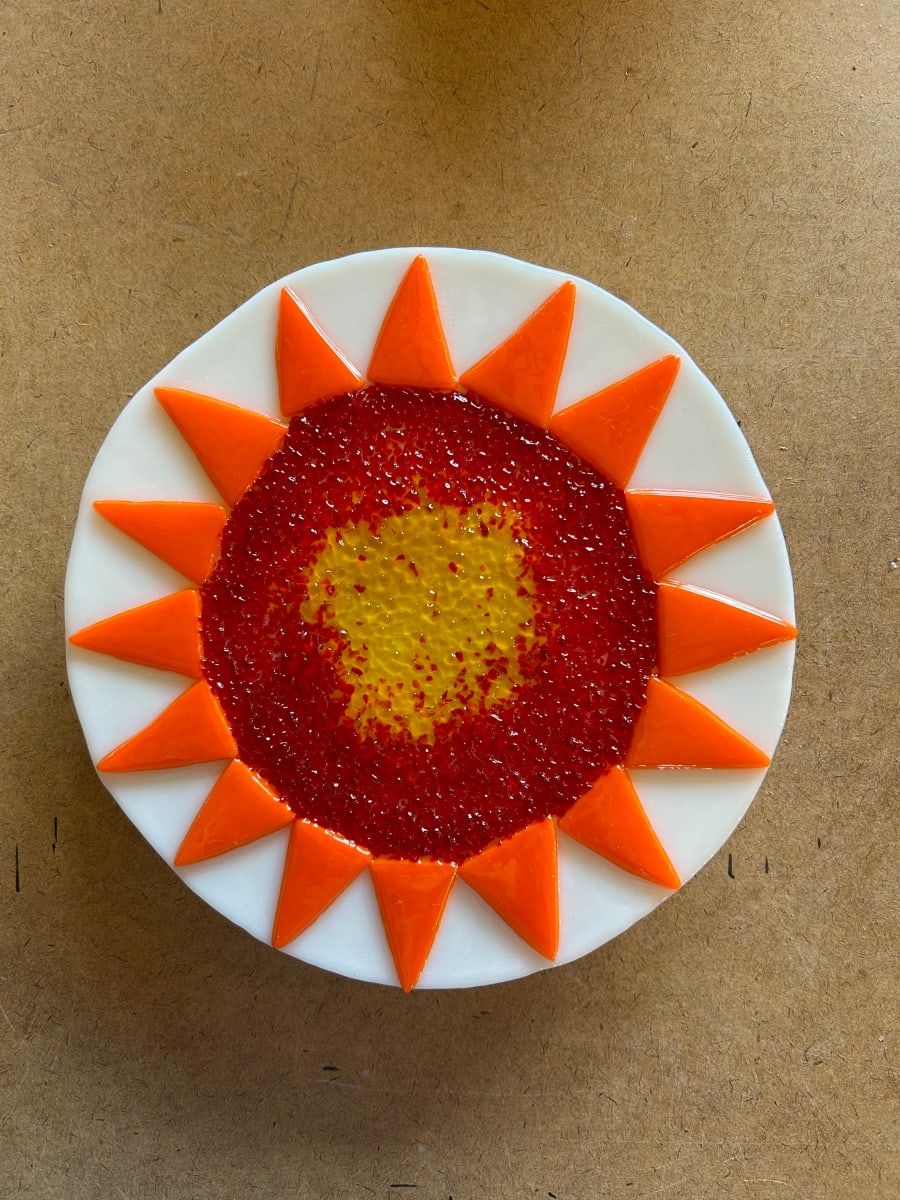 Garden Stake - orange by Cindy Cherrington 