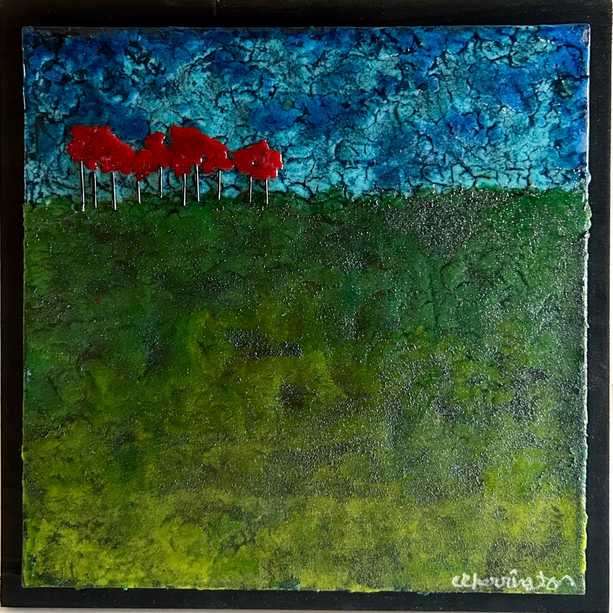 Red Trees by Cindy Cherrington 