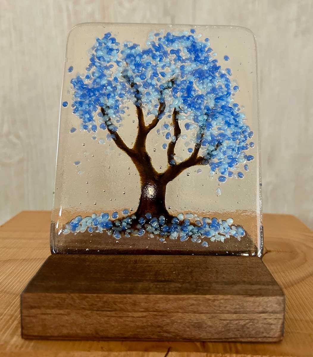 Fantasy Forest - blue by Cindy Cherrington 