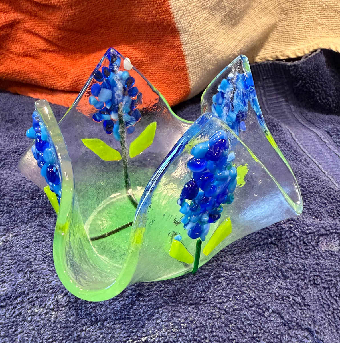 Bluebonnet Candle Cup Series by Cindy Cherrington, Image 1.