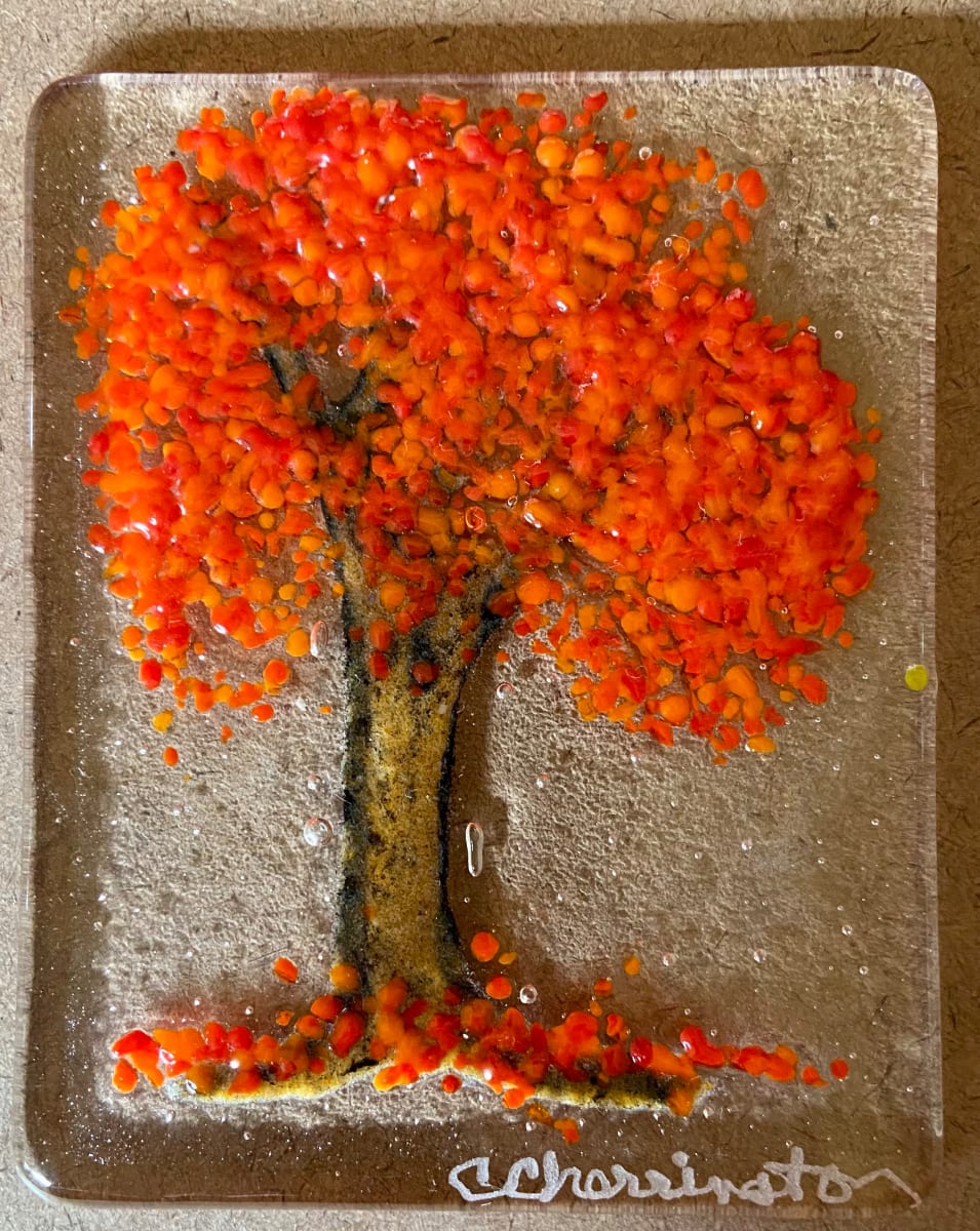 Fantasy Forest - Fall Orange by Cindy Cherrington 