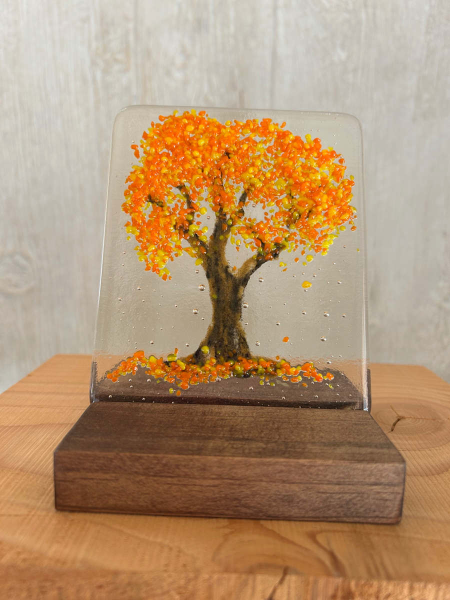 Fantasy Forest - yellow orange by Cindy Cherrington 