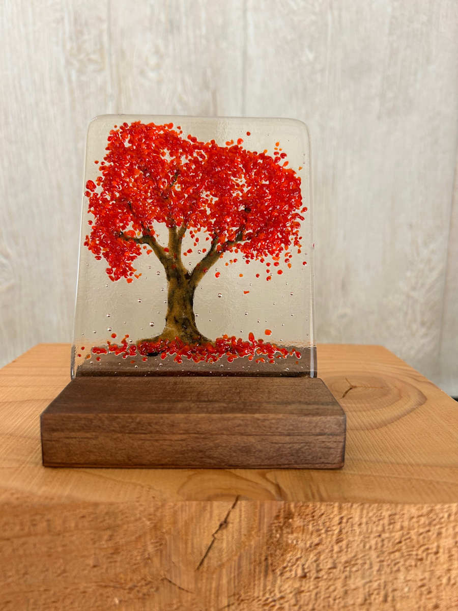 Fantasy Forest - red by Cindy Cherrington 