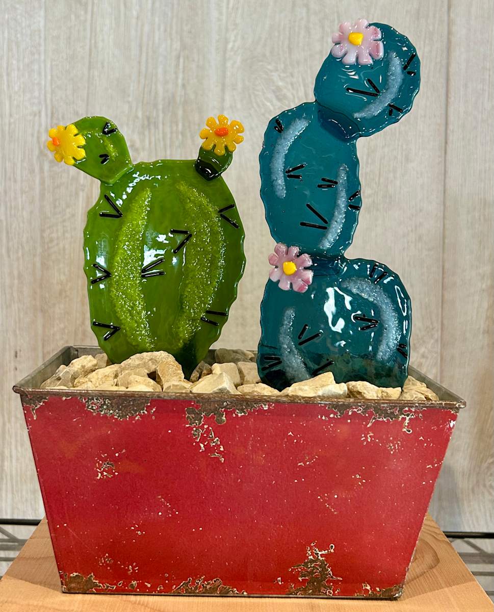 Potted Cacti Series by Cindy Cherrington 