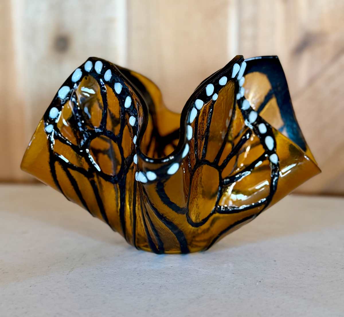 Butterfly Wing Vase by Cindy Cherrington, Image 2.