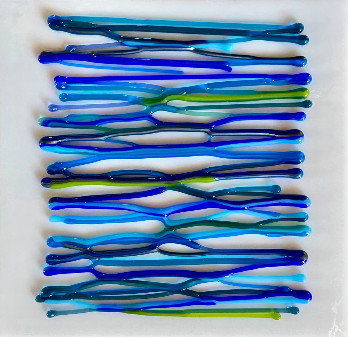 Linear Blues (2) by Cindy Cherrington, Image 1.