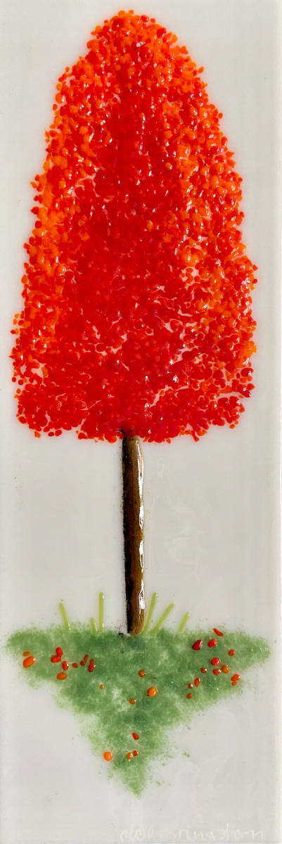 Single Tree Series - Red by Cindy Cherrington 